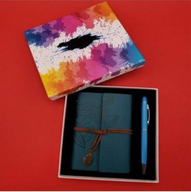 Resim Huramarketing Tükenmez Kalem Mavi Defter Dekoratif Hediyelik 