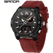 Resim Oldfriend Sanda Erkek Elektronik Spor Saat Kırmızı Adım Sayar Metronom Pusula Alarm Kronometre Diğer 