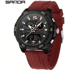 Resim Oldfriend Sanda Erkek Elektronik Spor Saat Kırmızı Adım Sayar Metronom Pusula Alarm Kronometre Diğer 