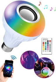 Resim kar-bul Akıllı-bluetooth Hoparlörlü-rgb Müzikli Led Disco Ampul (KUMANDA DAHİL) 