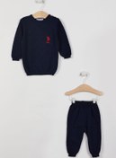Resim U.S. Polo Assn. U.s. Polo Assn Lisanslı Lacivert Bebek Uzun Kollu Takım 