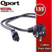 Resim Qport Q-Powy1.5 Yonca Ntb Power Kablosu 1.5 Metre 