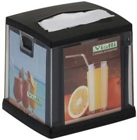 Resim Siyah Masaüstü Peçete Dispenseri 