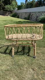 Resim RATTAN BEBEK YATAĞI M 
