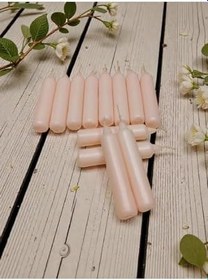 Resim Homedecor Small 12 Adet Pudra Pembe Mini Bakkal Mumu 