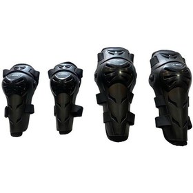 Resim Motosiklet Dizlik Ve Dirseklik Takım Plastik Korumalı Model 2 