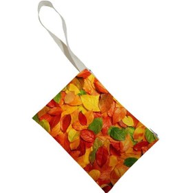 Resim Unisex Sonbahar Desenli Portföy Clutch Çanta Çok Renkli 