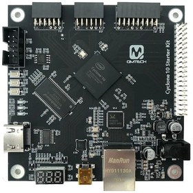 Resim Qmtech Altera Intel Cyclone 10 10cl016 Fpga Development Board Usb Ethernet Hdmi 50mhz 16k Logic 