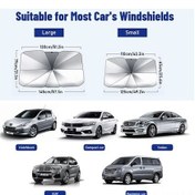 Resim Novahub Kolay Açılan Şemsiye Stili Araba Güneşliği, Hafif Ve Taşınabilir 