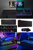 Resim Utelips Profesyonel Gamer Rgb Oyun Mouse Led Bilgisayar Mouse Klavye Pad Masa Paspası Için Arka Aydınlatmalı 