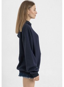 Resim Rose Toxic Till The End Lacivert Kadın 3ip Kapşonlu Lacivert 