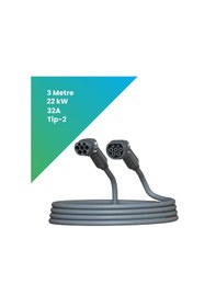 Resim Filşarj Ac Tip-2 22 KW 3 M Elektrikli Araç Şarj Kablosu 