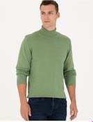 Resim Pierre Cardin Erkek Koyu Yeşil Melanj Triko Kazak 50276162-vr127 Koyu Yeşil 