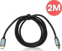 Resim 2metre HDMI 2.1 8K60/4K144, 48G Alüminyum Başlık HDMI Kablo Dark