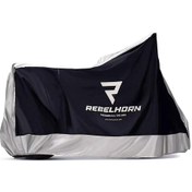 Resim Motorcycle Cover Rebelhorn Cover Iı Black/sılver 
