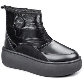 Resim Jump 60129 Suya Dayanıklı Kaydırmaz Taban Siyah Kadın Kar Botu Siyah 