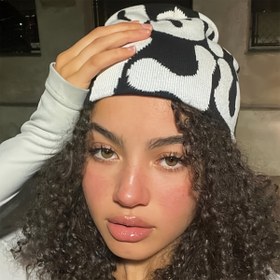 Resim Cinsiyetsiz Akrilik Spandex Bere - Esneklikli, Hafif Jakarlı Hip Hop Kapüşonlu Şapka, Erkekler ve Kadınlar için Termal Esnek Moda Bere 