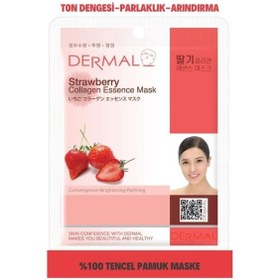 Resim Dermal Çilek Özlü Kolajen Maskesi 23Gr 