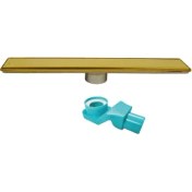 Resim Sukar Line 6 Gold Plain 50 cm Izgaralı Duş Kanalı 1156-1035000-71 