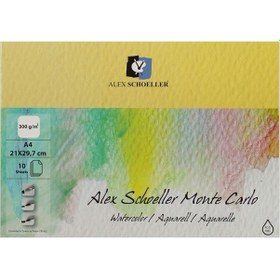 Resim Alex Schoeller Monte Carlo Suluboya Blok 300 G 10 Yp. A4 