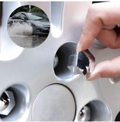 Resim Anti-pas Otomatik Trim Lastik Somunu Cıvata Dış Dekorasyon Araba Tekerlek Somunu Kapakları Kr Parlak 20 Parça Jant Kapağı 56550245 