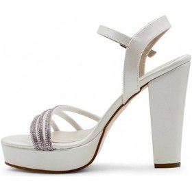 Resim Berk Taşlı Platform Yüksek Kalın Topuklu Abiye Sedef 