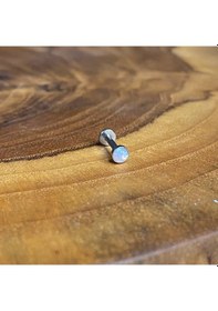 Resim Aya Tasarım Gümüş Renk Sedef Helix/kıkırdak Piercing Gümüş 