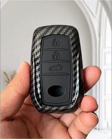 Resim Toyota Chr C-hr Camry Corolla Cross Prius Prado Rav4 Hilux Karbon Anahtar Kılıf 2.ve3.resime Bakınız 