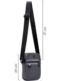 Resim Erkek Gri Mini Kumaş Postacı Çantası - Gri / 00 