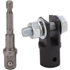 Resim Lasonstiges Makaslı Kaldırma Kiti Matkap Adaptörü Jack Soket Adaptörü Metal Dayanıklı Dayanıklı Aşınmaya Dayanıklı U-şekilli Uçlar İçin 