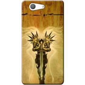 Resim Ceppare Sony Xperia Z3 Mini Kılıf D5803 Desen Baskılı Silikon Kapak Tyrael STK:241 
