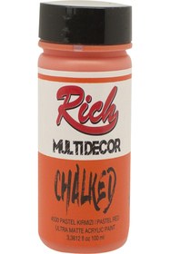 Resim Rich Multi Decor Chalked 4530 - Pastel Kırmızı Boya 250 cc 