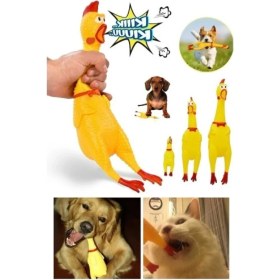 Resim Ses Çıkaran Tavuk Kedi Köpek Oyuncağı 38 Cm. 