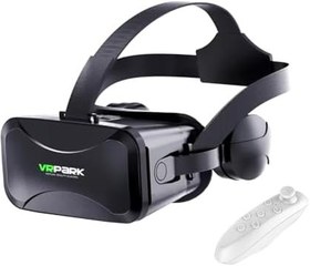Resim Vrpark J30 Kulaklıklı Sanal Gerçeklik Gözlüğü + Bluetoth Kumanda 