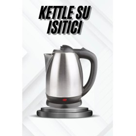 Resim Kettle Su Isıtıcı C F Priz Uyumlu 220 - 240 V Paslanmaz Çelik Kablolu Dinç Store 