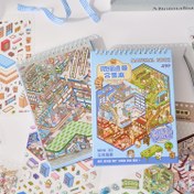Resim 49 Yaprak/Kitap Ticari Şehir Serisi Mini 3D Diorama Sticker Kitabı - DIY Scrapbooking, Planlayıcılar, Günlükler & Kart Yapımı için Düzensiz Şekillerde Büyük Boy Karikatür Tarzı Manzara Stickerları, Scrapbook Stickerları, Planlayıcı Süslemeleri, Yaratıcı El İşi, Eğlenceli Tasarım, Detaylı Tasarımlar, Çekici Görseller, Günlük Süslemeleri, El Yapımı Görünüm, Dekoratif Stickerlar, Günlük Tutucular 