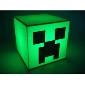 Resim 3dprint.market Minecraft Creeper Led lighbox masa lambası - Pilli 