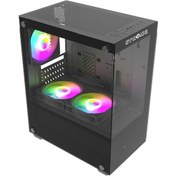 Resim Strong Berry Siyah 3x 120MM Argb Matx Gaming Bilgisayar Kasası Powersız 