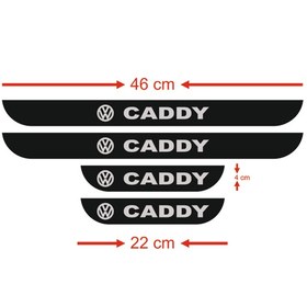 Resim Volkswagen Caddy Kapı Eşiği 4 Lü Aksesuar 