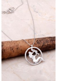 Resim Anne ve Çocuk Model Gümüş Kolye 6920 472054014 