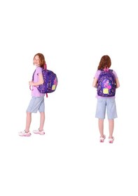 Resim Kaukko Kids Flamingo Detaylı Okul Çantası L5223 Ve Thermo Beslenme Çantası L7223 Seti - Kız Çocuk Mor - Pembe 