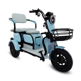 Resim APEC APM2 Üç Tekerlekli Elektrikli Moped Mavi 