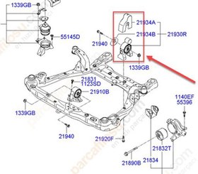 Resim Hyundai Sonata Motor Takoz Arka [Cey] (219303K300) 