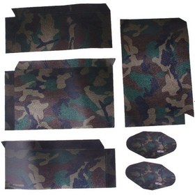Resim Suntek PS4 Playstation 4 Konsol Kontrolör İçin Kamuflaj Cilt Sticker Çıkartması Seti 