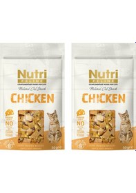 Resim Nutri Feline Chicken & Cheese Tavuklu Ve Peynirli Tahılsız Kedi Ödülü 50 Gr. X 2 Adet 