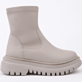 Resim Muggo Pita Kalın Taban Fermuarlı Kadın Bot Ten 