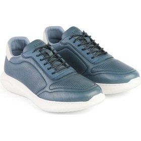 Resim Lıbero 3401 Mavi Hakiki Deri Yeni Sezon Yazlık Erkek Ayakkabı Mavi 