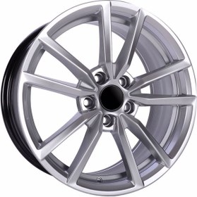 Resim powcan 7.5 X 17 Bk-864 5x100 Et35 57.1 Hyper Sılver-Volkswagen Polo-Bora-Uyumlu-4 Adet 