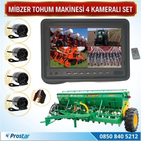 Resim Mibzer Havalı Tohum Makinesi 4 Kameralı 7 Inç Monitörlü Araç Seti 