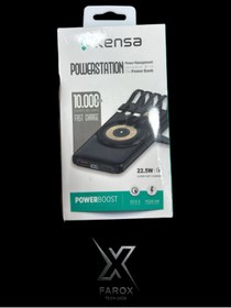 Resim Kensa 10.000 mAh Kablosuz ve Kablolu Powerbank | 22.5W PD Hızlı Şarj + Dahili Kablo 